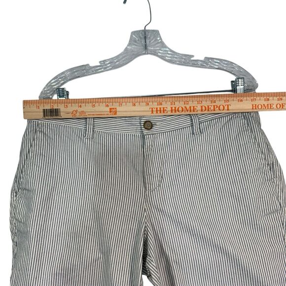 GAP  Girlfriend Khaki Pants Jeans Black White Stripe Pant Size 8 NWOT - Picture 6 of 8